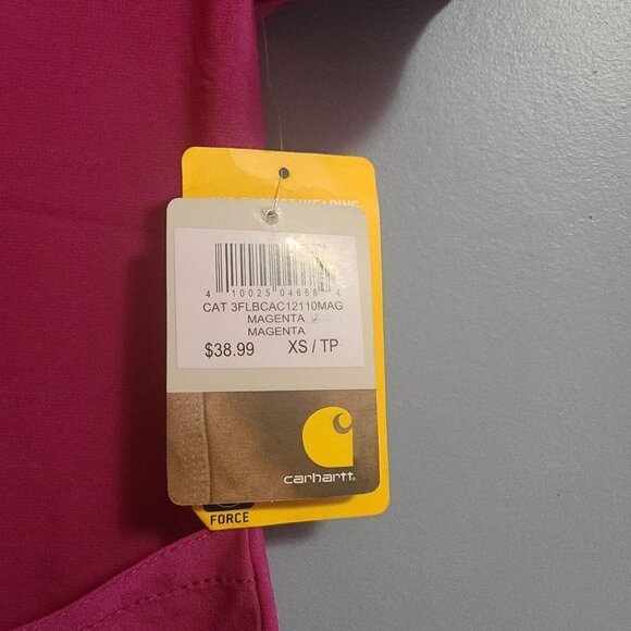 New with Tags Carhartt Force woman's scrub top XS - Picture 6 of 7